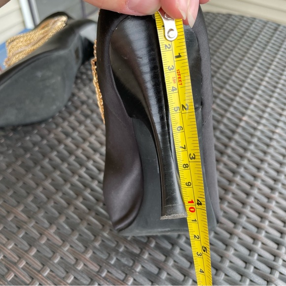 Jeffrey Campbell Chainge Satin Ankle Boots Size 9.5 - Picture 11 of 13